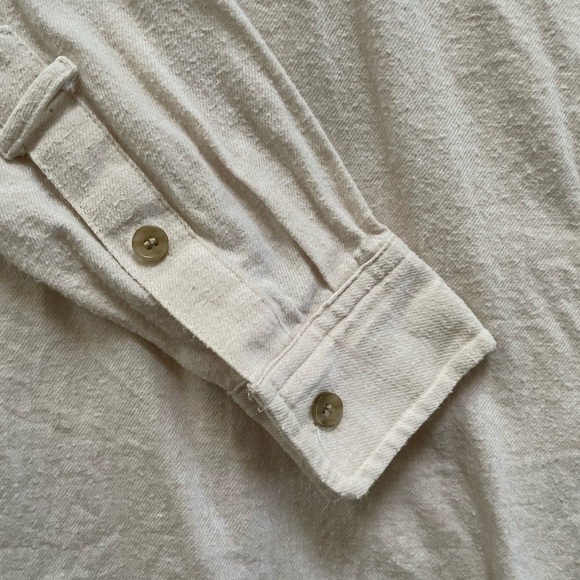 ✨ Madewell Flannel Classic Ex-Boyfriend Popover Half Button Shirt - Picture 7 of 10